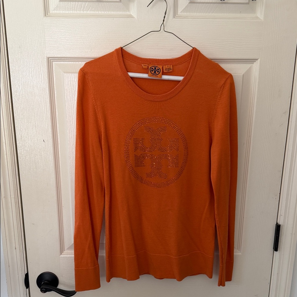 Tory Burch Vibrant Orange Sweater